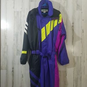 Obermeyer Black and Purple Ski Suit
